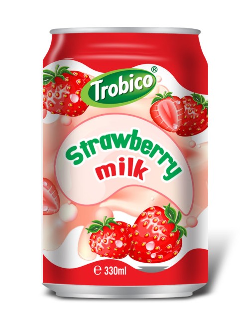 10 Trobico Strawberry milk alu can 330ml